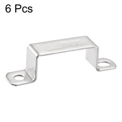 23×51.5mm U Shaped Connector Bracket 304 Bar Holder Strut Channel 6pcs