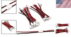 Durable 10 Pairs JST-XH 2.54mm Connector Kit with Versatile 10cm 22 AWG Wires