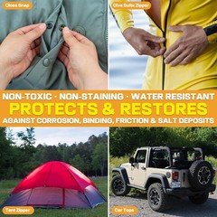 5 Pack Zipper Lubricant for Metal and Plastic, Instant Waterproof Zipper Lube