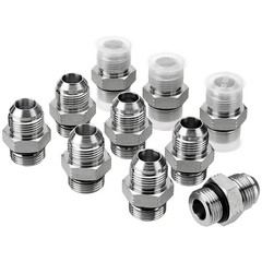 10 Pack Hydraulic Hose Adapter Fittings: 3/4″ JIC 37° Male x #12 SAE/ORB Male