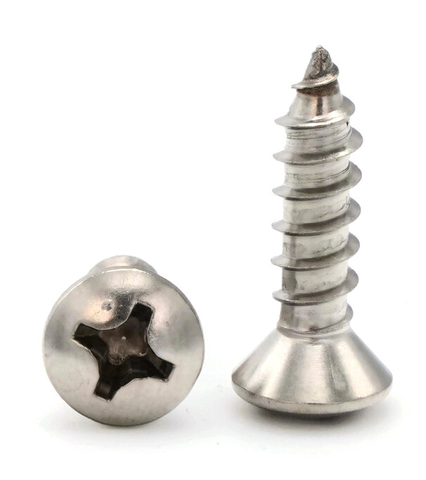 #10 Sheet Metal Screws – 316 Stainless Steel Phillips Oval Head – Select Size