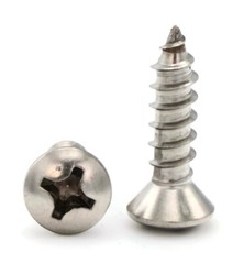 #10 Sheet Metal Screws – 316 Stainless Steel Phillips Oval Head – Select Size