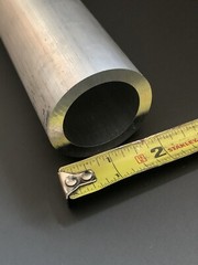 2” OD X .250 Wall X 24” Length Aluminum Tube Round 6063 Alloy 1/4” Wall
