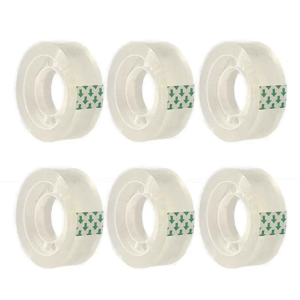 Clear Transparent Tape Rolls 3/4″ x 1000″ Dispenser Refill 6 Tape Rolls Scotch