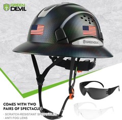 Vented Full Brim Hard Hat: Adjustable Safety Helmet for Men & Women – Stylish…