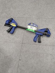 Irwin Carbon Steel Bar Clamp: 12" Capacity, 2-7/16" Throat Depth 2 Pac
