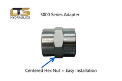1/4″ Female Pipe x 1/4″ Female Pipe Hydraulic Adapter 5000-04-04 Carbon Steel