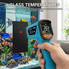 Infrared Thermometer, -58°F to 1472°F(-50~800°C), Non-Contact Digital