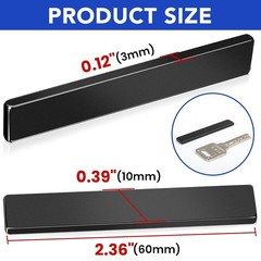MIKEDE Neodymium Magnets, 5 Pack Black Super Strong Magnets Bar, Waterproof Heav