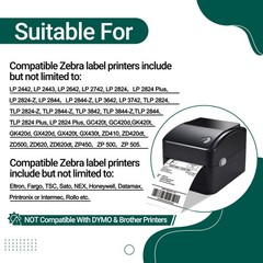 5Rolls Direct Thermal 2″x1″ Labels for Zebra GX420d LP2824 ZD410 ZD420 ZT220