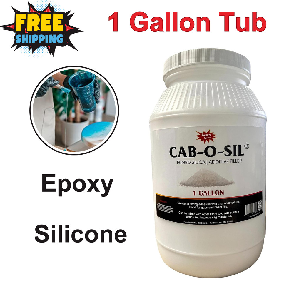 Cabosil Fumed Silica Powder, Thickener For Paints And Epoxy, Silicone- 1 Gallon