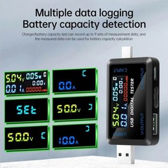 High Quality USB Type C Multimeter Voltage Current Tester with LCD Display