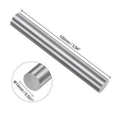 Round Metal Rods 14mm x 100mm High Speed Steel HSS Lathe Bar Stock