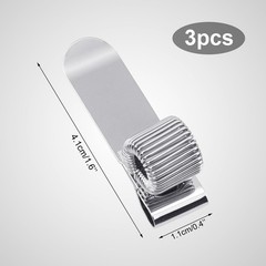 Quacc 3 PCS Metal Pen Holder Adjustable Single Spring Loop Pen Holder Clip fo…