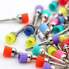 Dental Prophy Polishing Brush Nylon Latch Flat Prophylaxis Polisher Brushes