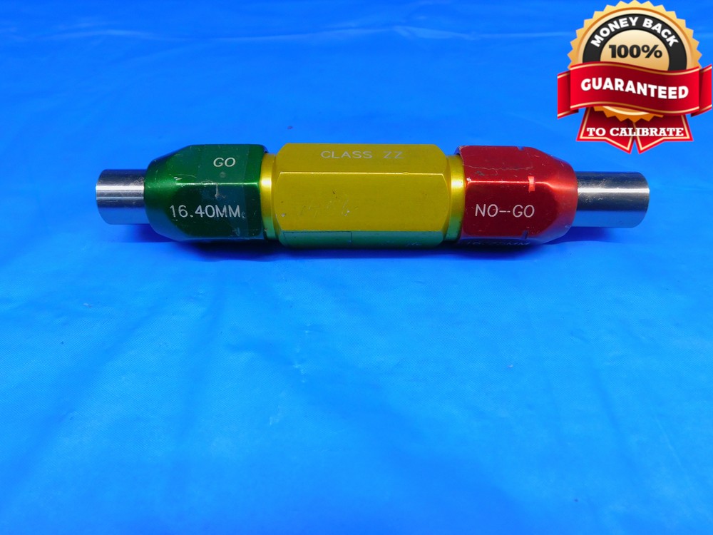 16.400 & 16.750 CL ZZ mm PIN PLUG GAGE GO NOGO 17.000 -.250 17 .6594 16.40 16.75