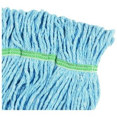 Boardwalk 502BLEA 5 in. Super Loop CO/SYN Fiber Wet Mop Heads – Blue, Medium New