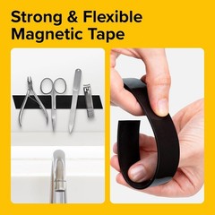 Magnetic Tape 10FT x 1/2in Strong Adhesive Strip DIY Craft Roll