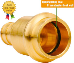 12 Pack 1/2″ Press Pro Press X 1/2″ PEX Adapter Crimp Fittings Brass Coupling Co