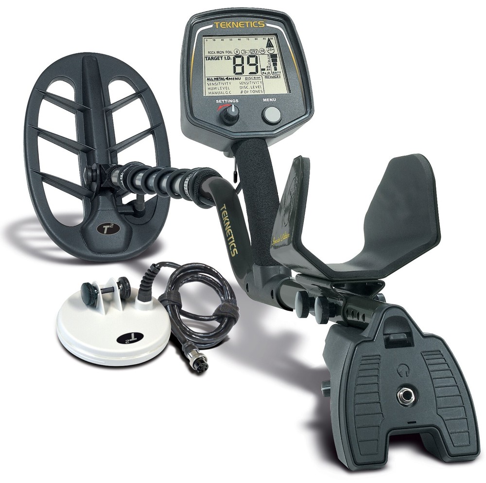 Teknetics T2 Limited Edition Metal Detector | 5″ & 11″ SearchCoils