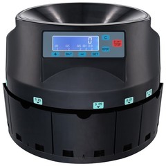 VEVOR USD Coin Sorter Coin Counter Wrapper and Roller 300 Coins/min LCD Display