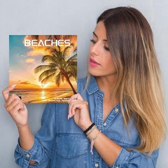 2026 Wall Calendar BEACHES, 12 Months Hangable Wall Calendars, Beach Calendars