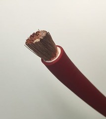 1/0 AWG 0 Gauge Battery Cable Red By the Foot OFC Copper Power Wire Made in USA