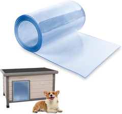 Plastic Door Strips 8’ X 7.6″, Vinyl Strip Curtain 0.08” Thickness | Smooth Plas