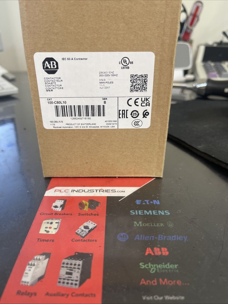 AB CONTACTOR 100-C60L10. 208-240V60HZ / ATLANTA GA US STOCK