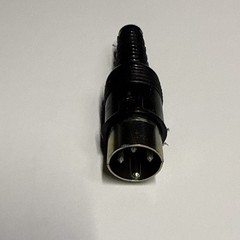 one Vintage 3 Pin Din Male Connector with plastic handle 1980’s