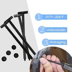 50Pcs Universal Nylon Cable Tie Buckle Heavy Duty Self Locking Zip Ties