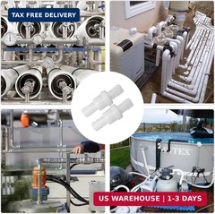 Litoexpe 1/2″ One Way Inline Check Valve, Non Return Ozone Resistance PVDF Plast