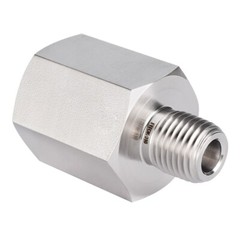 FITOK 316 SS Pipe Fitting Adapter 1/4” FNPT × 1/4” MNPT 6600 psi, SS-PA-NS4