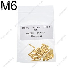 30 Pcs Dental Screw Post 24K Gold Plated Conical Refills S/M/L/XL For Root Canal