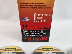 10 Pack Black Vinyl 33 Electrical 3m Scotch Tape “06133” Electric Tape Bundle