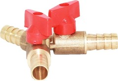 Corrosion-Resistant 5/16″ Y-Shaped Brass Shut-Off Valve for High-Temperature Use