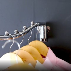Folding Wall Mounted Clothes Hanger Rack, Stainless Steel Garment Hooks with …