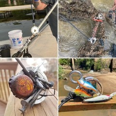 1000LBS Fishing Magnet Kit Force Rope Carabiner Heavy Duty 65FT Rope with Case