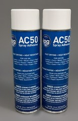 2 Pack IPG 82766 AC50 Spray Adhesive Brand New Fast-Drying Aerosol Adhesive