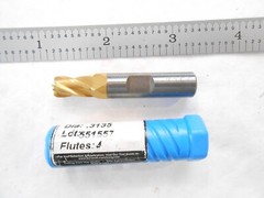 NEW DURA-MILL USA .3135″ DIA X 1/2″ LOC X 2″ L X .060″ CR 4FL CC CARBIDE ENDMILL