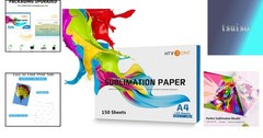 Creative 150 Sheets Sublimation Paper 8.5×11 – Biodegradable & Durable