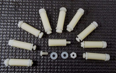 x10 STANDOFF #4-40″ x 3/4″ LONG 1/4″ HEX NUT & WASHER FEMALE MALE NYLON ESSENTRA