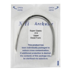 100Pcs Dental Orthodontic Arch Wire Super Elastic NiTi Round Ovoid Form 012-020
