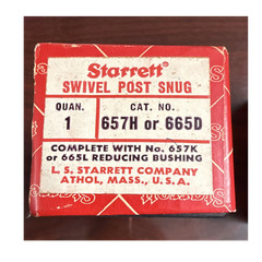 Starrett Swivel Post Snug 657H or 665D with Reducing Bushing 657K or 665L