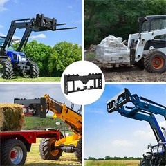 Pallet Fork Frame W/ Receiver Hitch for Skid Steer Loader Bobcat Kubota 4000LBS