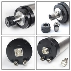◤US◢ 2.2KW Water cooling spindle motor 110V+2.2KW Inverter VFD 110V+Pump+Collet