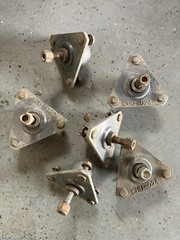 Grain Drill Seed Planter Closing Wheel Hub 3 Bolt Lug Martin CHU-024 Set Of 6