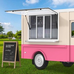 50″L x 30″W Concession Stand Serving Window Food Truck Service Awning Aluminum