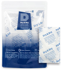 100 gram X 2 Packets “Dry & Dry” High Quality Pure Reusable Silica Gel Desiccant