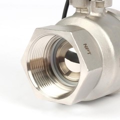 U. S. Solid Wifi Smart Motorized Ball Valve 1 1/2 in SS US Plug Manual Switch